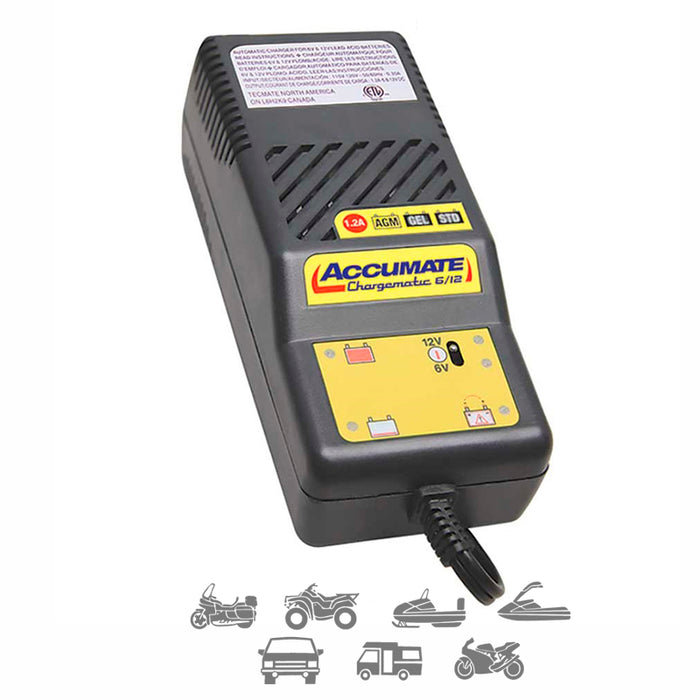 Accumate 6/12V battery charger TM-06SAE