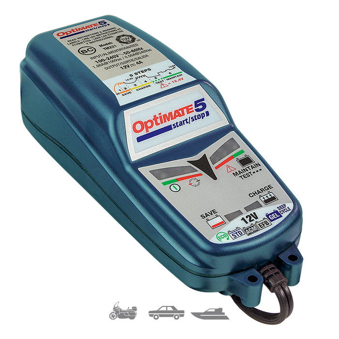 Cargador baterías Optimate 5 TM-220-4A