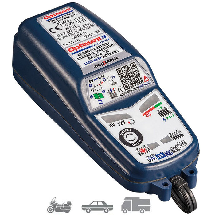 Cargador Baterías Optimate 5 6V-12V TM320