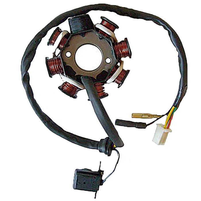 SGR Stator 8 Poles with external pick-up with base and supply coil SYM 125/150 4T Motor