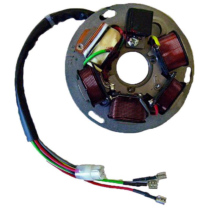 Stator SGR 6 Polos con base Piaggio SIN PICK-UP