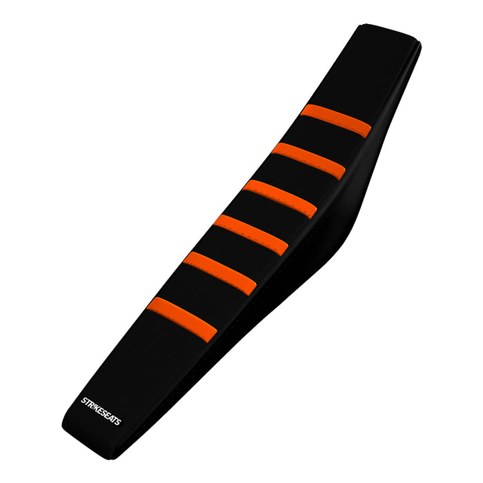 KTM SX/SXF/XC/XCF 16-18 /EXC/EXCF 17-19 ORANGE/BLACK/BLACK Gripper Ribbed Seat Cover