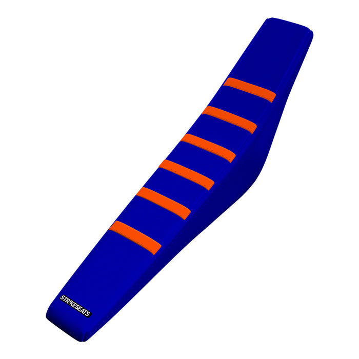 KTM 85SX 13-17 ORANGE/BLUE/BLUE Gripper Ribbed Seat Cover