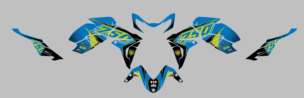 Kit Deco UP Maximize Blue-Yellow Suzuki GSR750