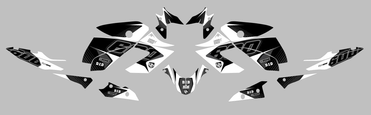 Kit Deco UP Maximize Black-White Yamaha XJ6