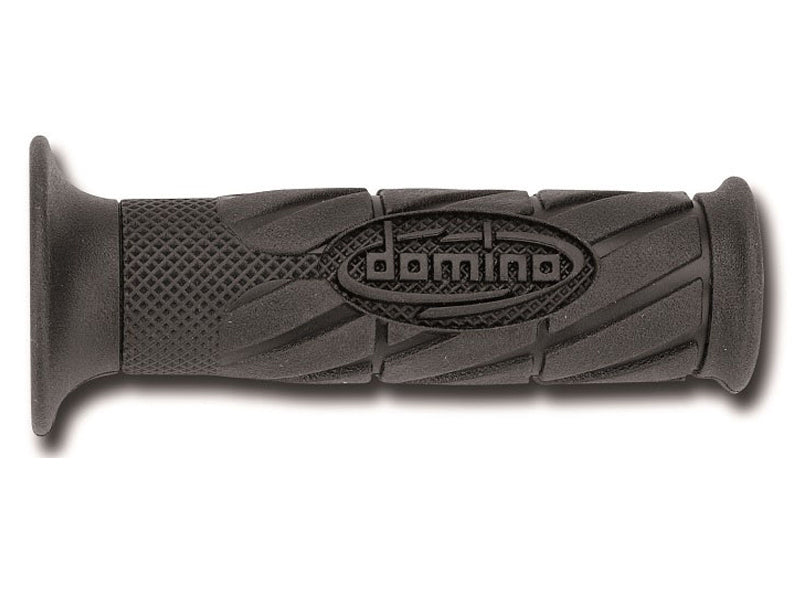 Domino Scooter Grips with Logo Black Open Open D 22 mm L 120 mm 