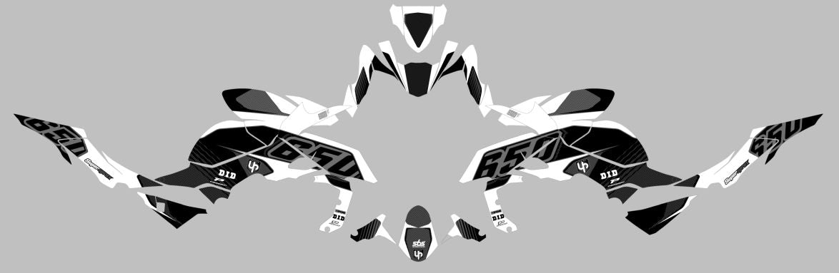 Kit Deco UP Maximize Negro-Blanco Kawasaki Z650