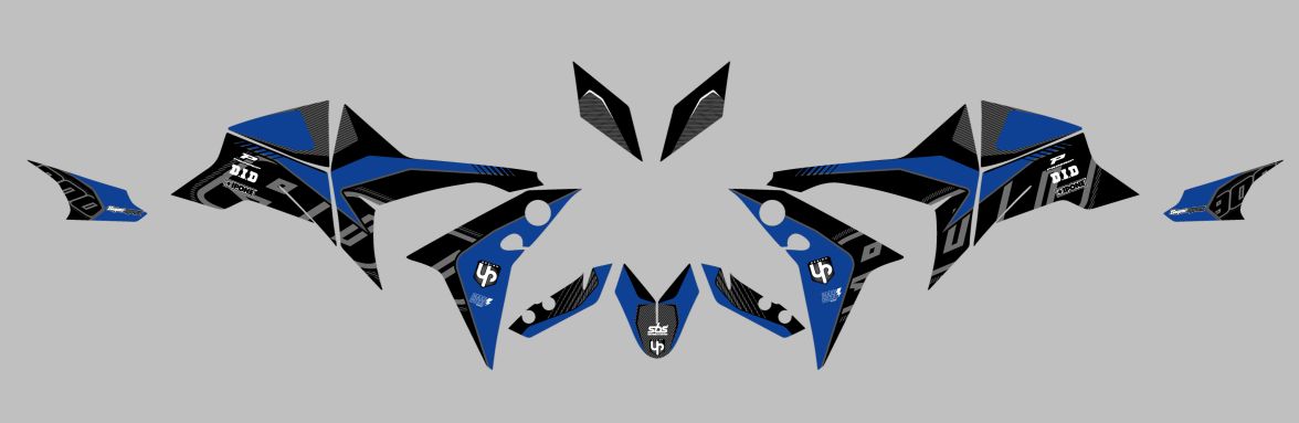 Kit Deco UP Maximize Negro-Azul Yamaha Tracer900