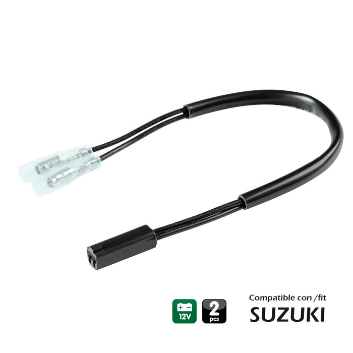 CONNECTORS FOR INDICATORS, 2 UNITS - COMPATIBLE FOR - SUZUKI