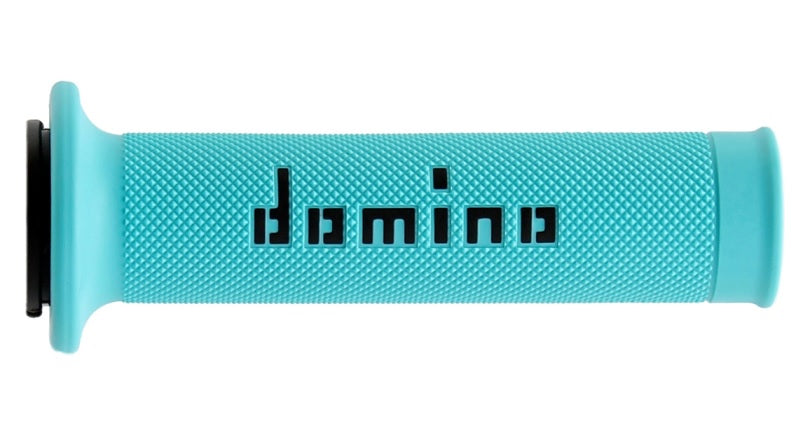 DOMINO ON ROAD GRIPS CYAN / BLACK 