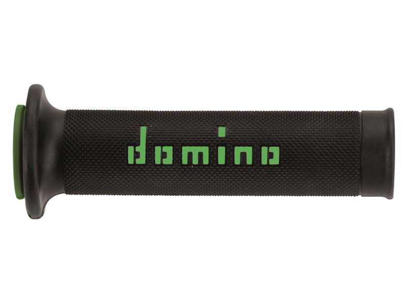 Domino On Road Grips Black - Green Open D 22/26 mm L 120-125 mm 