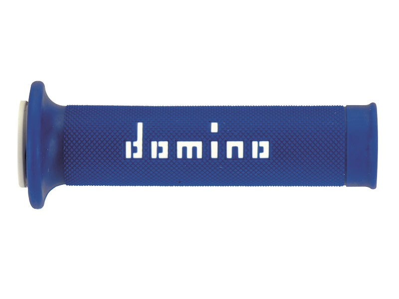 Domino On Road Grips Blue - White Open D 22 mm L 120-125 mm 