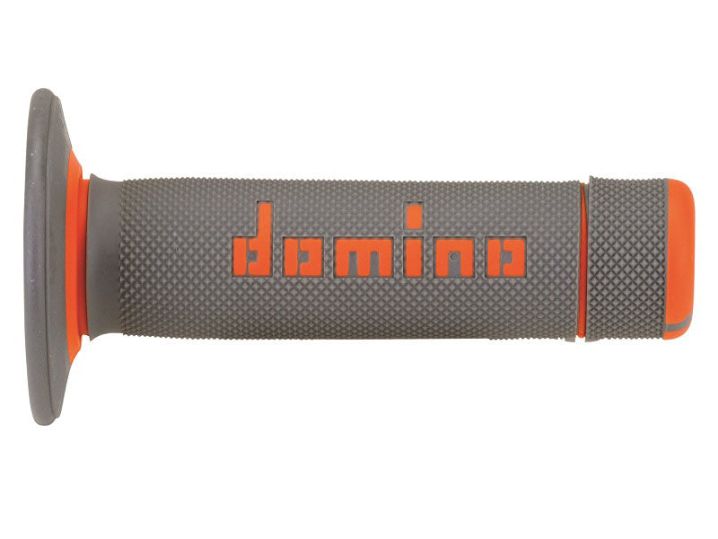 Domino OFF Road Grips Gray - Orange Closed D 22 mm L 118 mm 