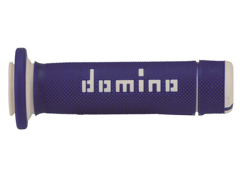 Domino ATV Grips Blue - White Closed 