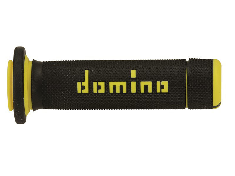 Domino ATV Grips Black - Yellow Closed 