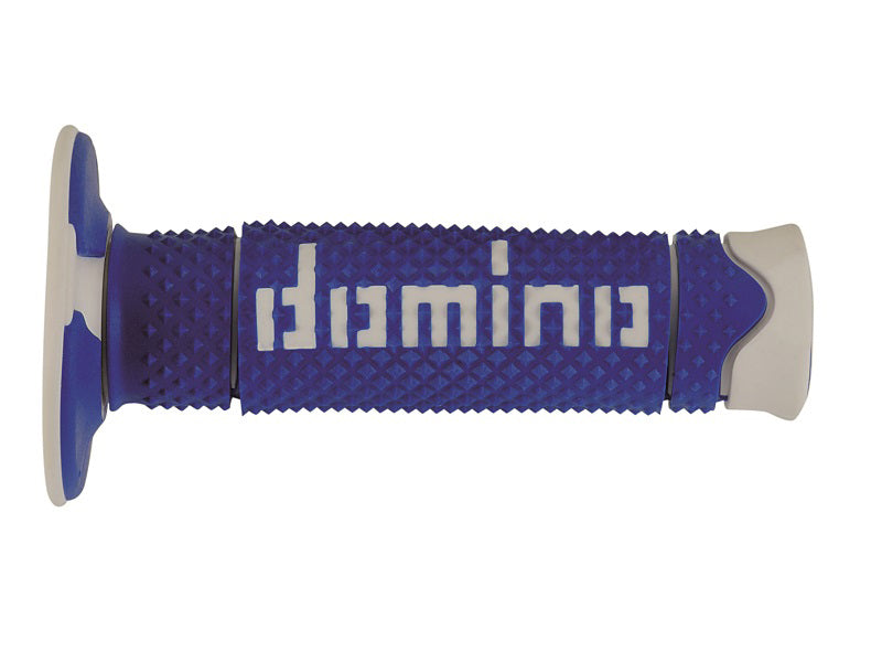 Domino DSH OFF Road Grips Blue - White Closed D 22 mm L 120 mm 