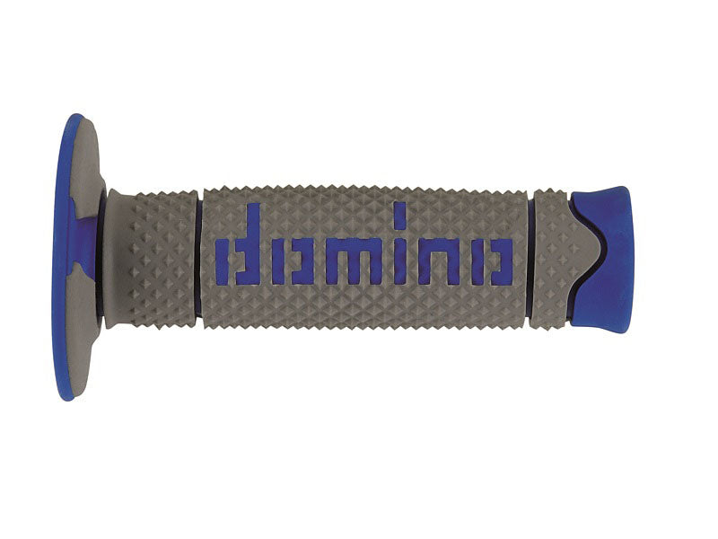 Domino DSH OFF Road Grips Gray - Blue Closed D 22 mm L 120 mm 