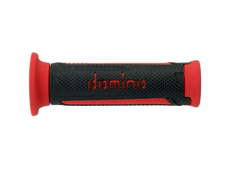 Domino Turismo Anthracite-Red Open Grips D 22 mm L 120 mm