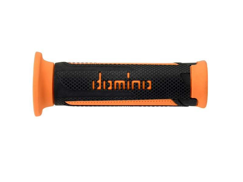 Domino Turismo Anthracite-Orange Open Grips D 22 mm L 120 mm 