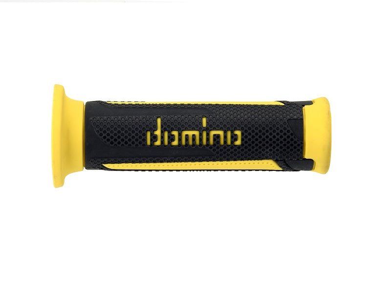 Domino Turismo Anthracite-Yellow Open Grips D 22 mm L 120 mm 