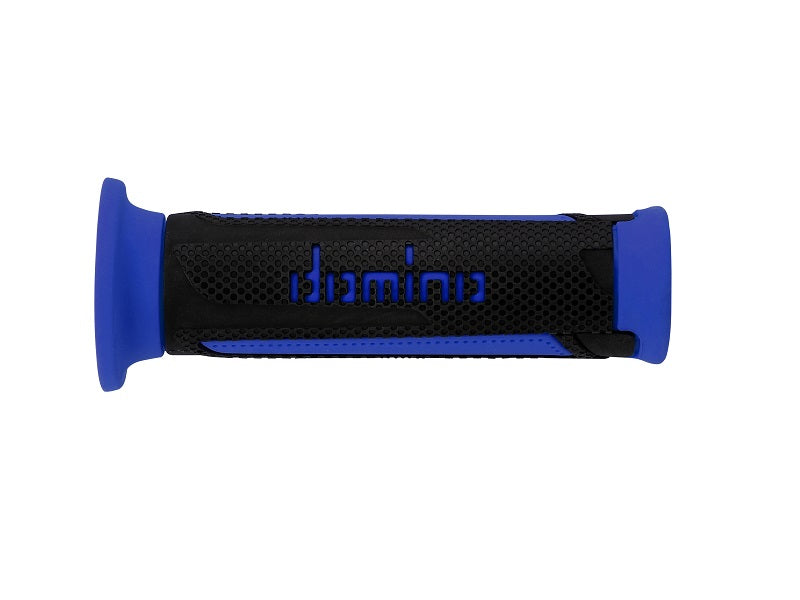 Domino Turismo Anthracite-Blue Open Grips D 22 mm L 120 mm 