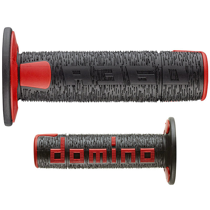 Domino OFF Road RPS Grips Black - Red Open D 22 mm L 120 mm 