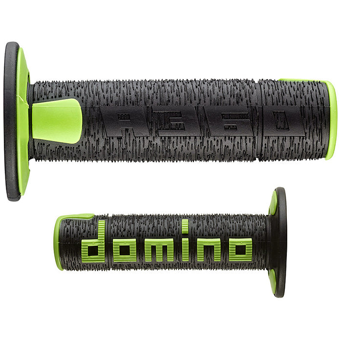 Domino OFF Road Rps Grips Black - Green Open D 22 mm L 120 mm 