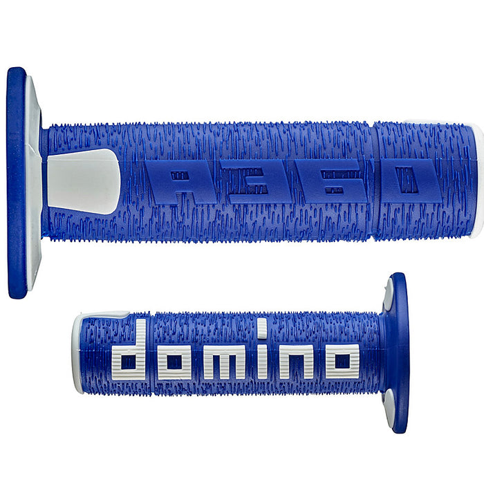 Domino OFF Road RPS Grips Blue - White Open D 22 mm L 120 mm 