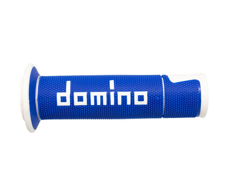 Domino On Road Racing Blue/White Open Grips D 22 mm L 120 mm 