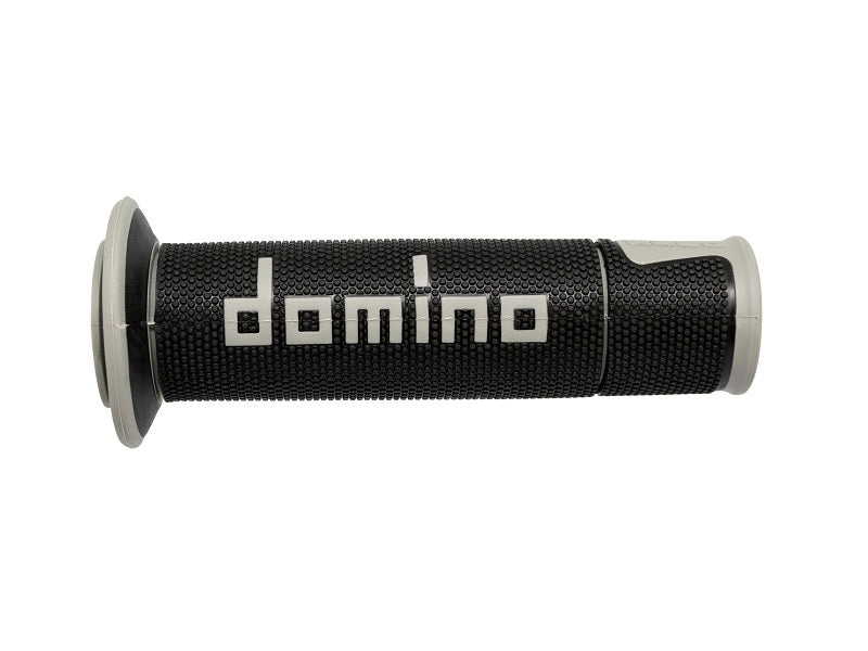 Puños Domino On Road Racing Negro/Gris Abiertos D 22 mm L 120 mm