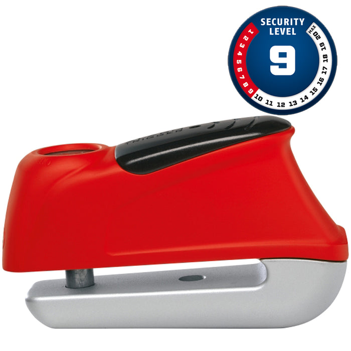 TRIGGER 350 RED Red Disc Lock with Alarm