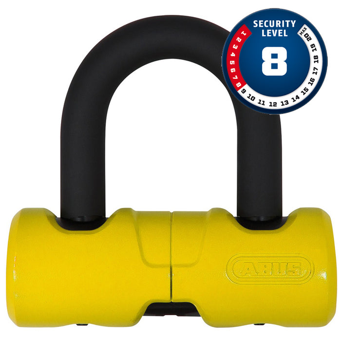 405 Yellow Disc padlock 405/100HB45 yellow