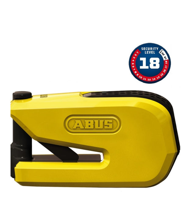 BLOQUEO DISCO FRENO ABUS CON ALARMA 8078 DETECTO B/SB SMARTX 2.0 AMARILLO