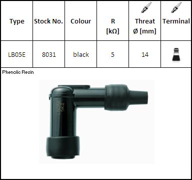 PIPA DE BUJIA NGK LB05E