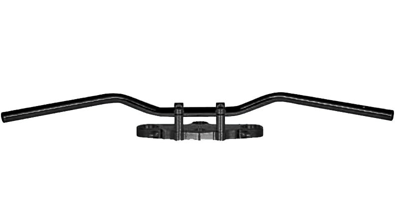 TRW STEEL HANDLEBAR 22 mm. SUPERBIKE SPORTIVE BLACK 