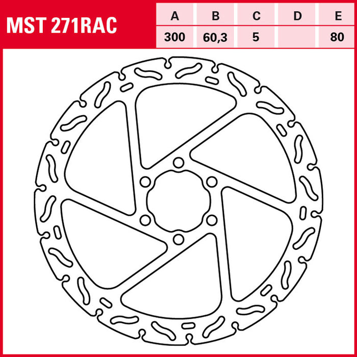 TRW MST 271 RAC Brake Disc