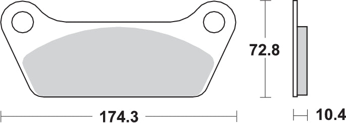 Brake pad SBS P553-LF