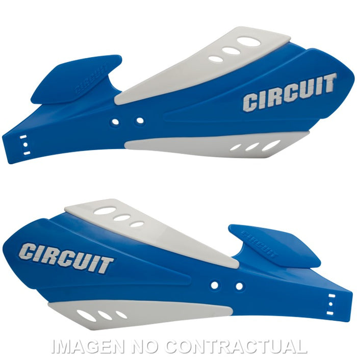 CIRCUIT SX TWO-COMPONENT BLUE TM-WHITE HANDGUARDS