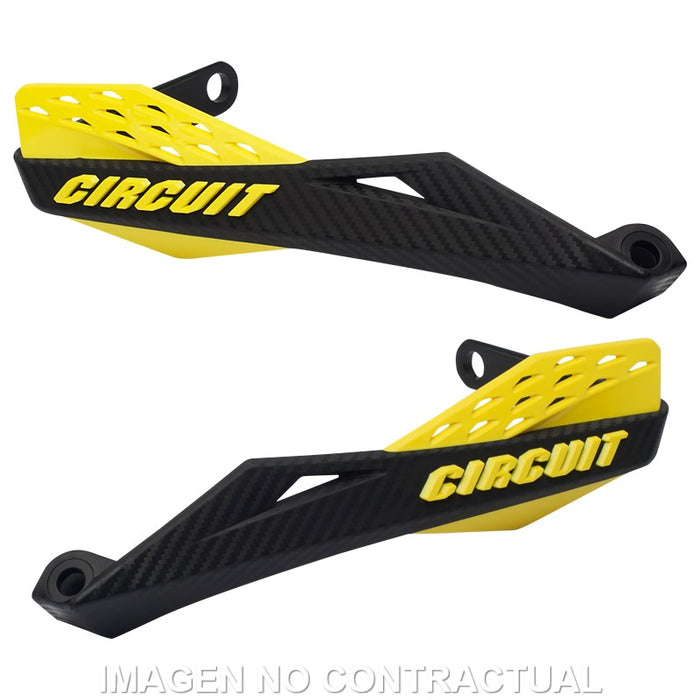 CIRCUIT FENIX NYLON BLACK-YELLOW HANDGUARDS