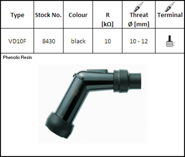 NGK VD10F SPARK PLUG PIPE