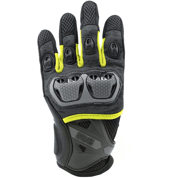 GUANTES VERANO IXS TOUR LT MONTEVIDEO-AIR NEGRO/AMARILLO TALLA XL