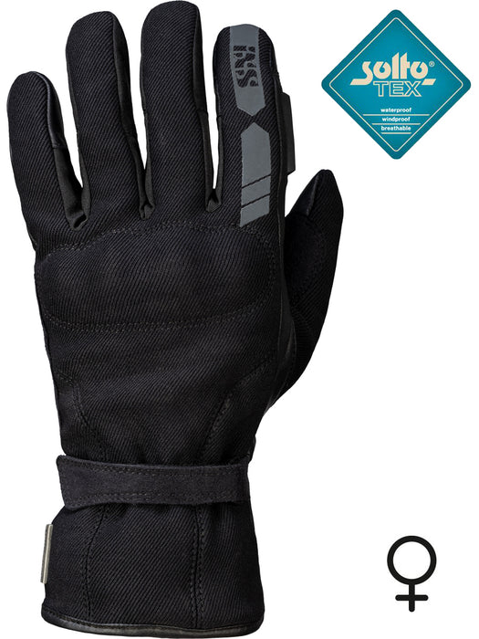 WOMEN'S GLOVES IXS CLASSIC TORINO-EVO-ST 3.0 BLACK SIZE S SOLTO-TEX