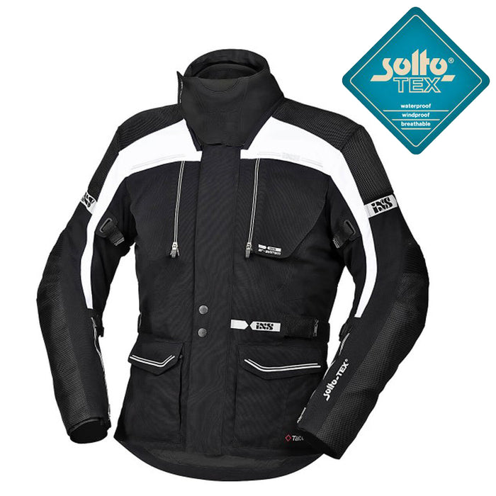 CHAQUETA INVIERNO IXS TOUR TRAVELLER-ST NEGRO/BLANCO TALLA M SOLTO-TEX