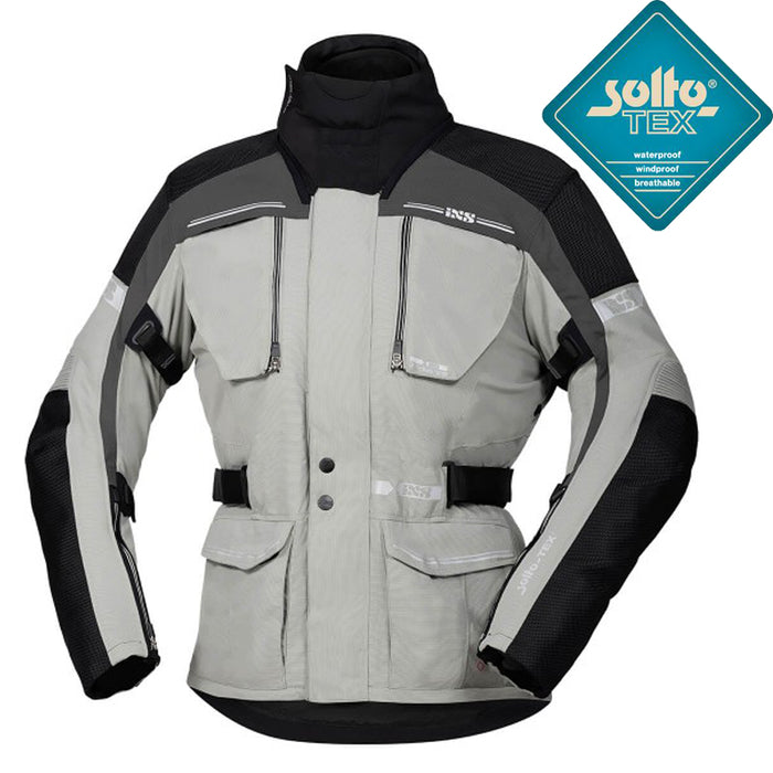 CHAQUETA INVIERNO IXS TOUR TRAVELLER-ST GRIS/PLATA/NEGRO TALLA L SOLTO-TEX