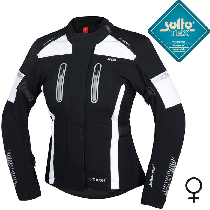 CHAQUETA INVIERNO MUJER IXS TOUR PACORA-ST NEGRO/BLANCO TALLA M SOLTO-TEX