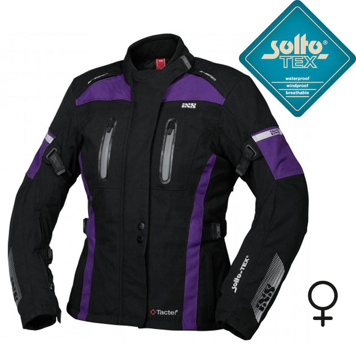 CHAQUETA INVIERNO MUJER IXS TOUR PACORA-ST NEGRO/LILA TALLA M SOLTO-TEX