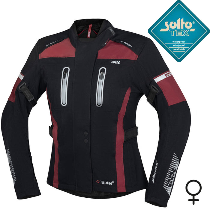 CHAQUETA INVIERNO MUJER IXS TOUR PACORA-ST NEGRO/GRANATE TALLA L SOLTO-TEX