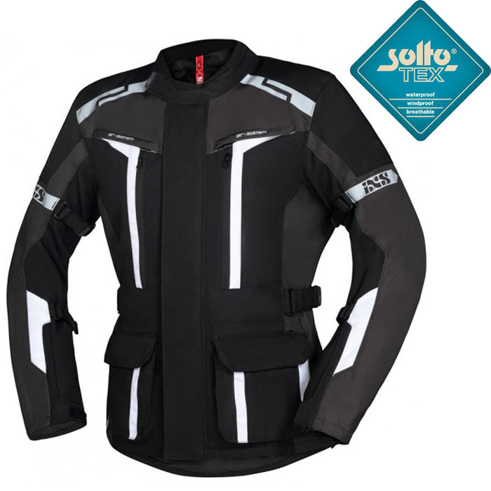 CHAQUETA INVIERNO IXS TOUR EVANS-ST 2.0 NEGRO/GRIS/BLANCO TALLA XL SOLTO-TEX