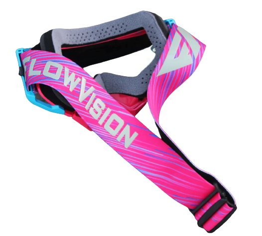 FlowVision Magenta Motocross Goggles
