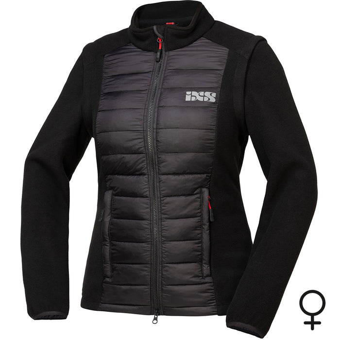 WOMEN'S JACKET IXS TEAM ZIP-OFF BLACK SIZE M